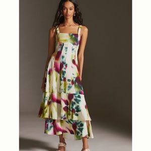 Anthropologie Tiered Maxi Dress Sz 18W
